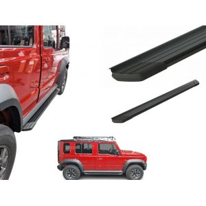 Estribos Aluminio En Negro Bepo Para Suzuki Jimny 5 Puertas