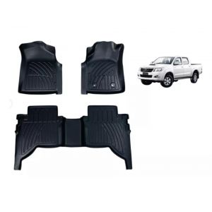 Juego De Alfombras Rígidas Para Toyota Hilux Vigo 2006-2015