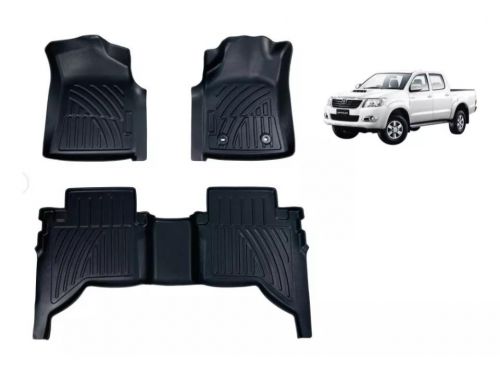 Juego De Alfombras Rígidas Para Toyota Hilux Vigo 2006-2015