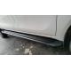 ESTRIBOS PLANOS DE ALUMINIO COLOR NEGRO PARA TOYOTA HILUX REVO 