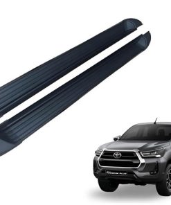 Estribos Aluminio Negro Toyota Hilux Revo 2016